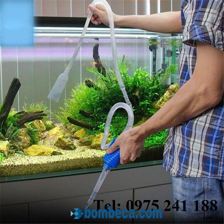 Bơm tay thay nước bể cá